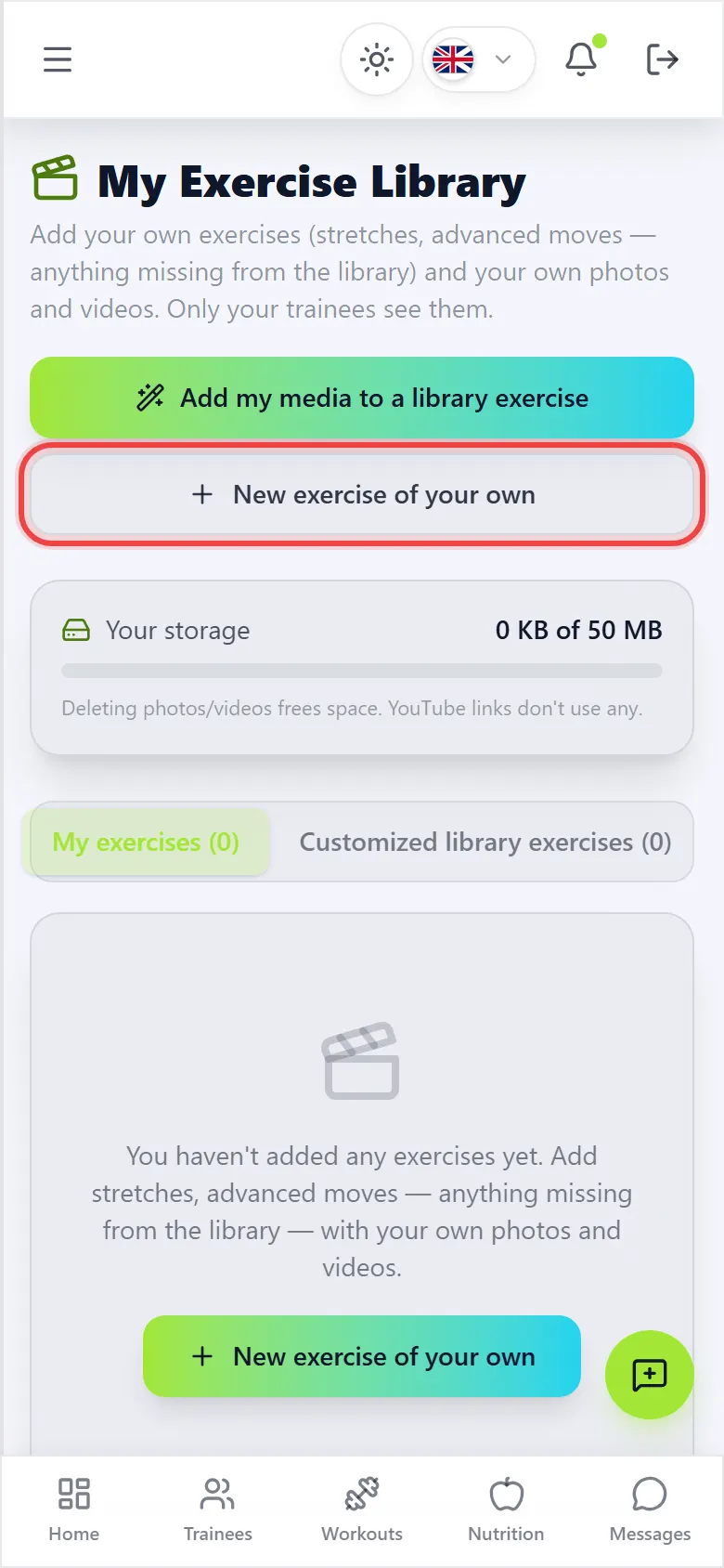 Open My Exercise Library