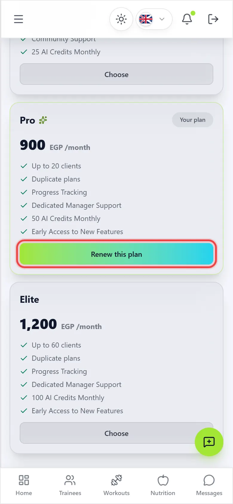 Choose your plan